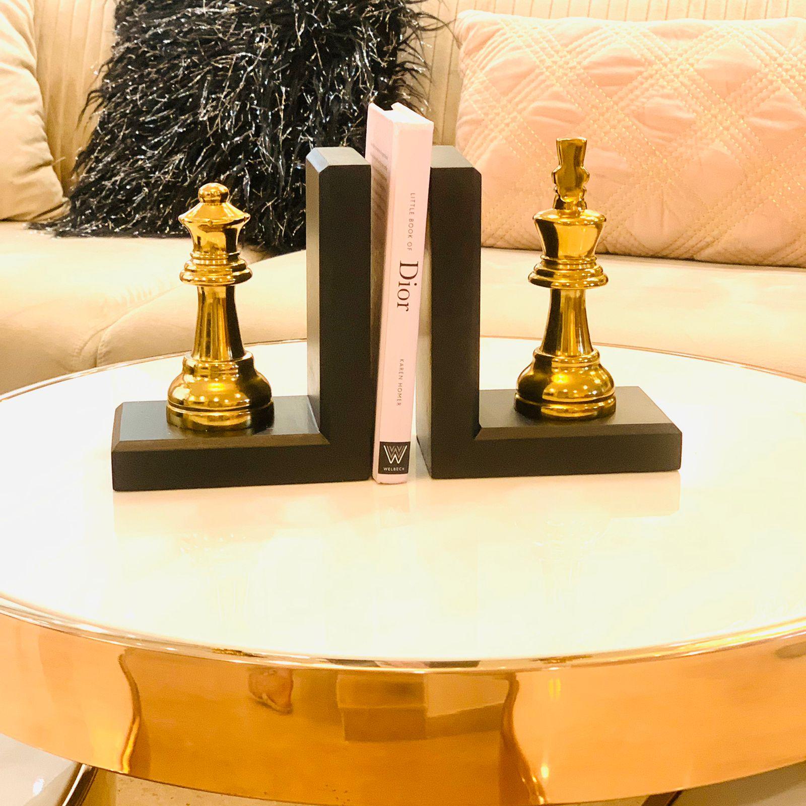 Chess Bookend Metal